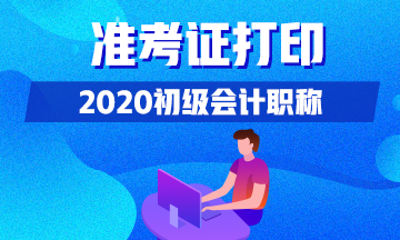 西藏拉萨地区2020年初级会计考试准考证打印细则已出！